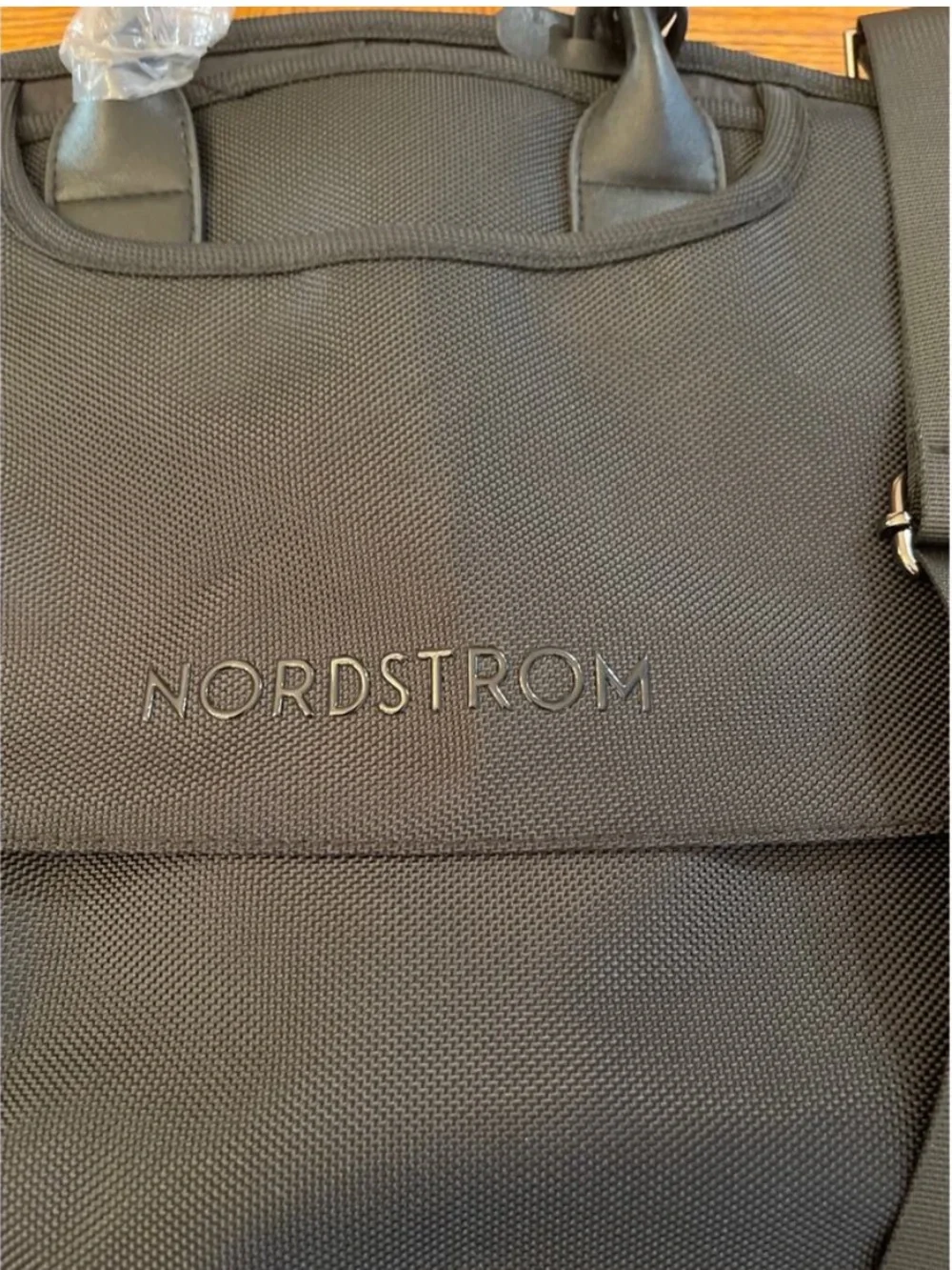 Nordstrom Black Men’s Travel Garment Bag with Shoulder Strap